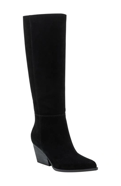 Marc Fisher Challi Pointed Toe Knee High Boot In Black 001