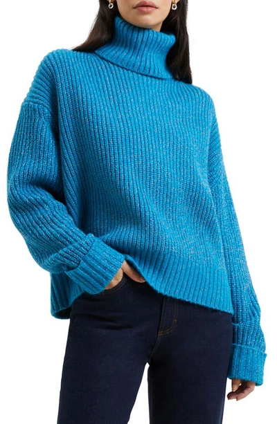 French Connection Jayla Turtleneck Sweater In Blue