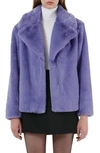 Apparis Milly Faux Fur Coat In Violett