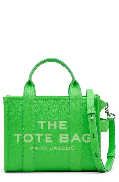 Marc Jacobs The Leather Small Tote Bag In Green