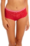 Freya Offbeat Lace Boyshorts In Chilli Red