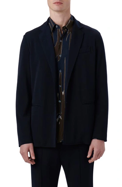 Bugatchi Knit Blazer In Navy