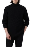 Bugatchi Men's Merino Wool Turtleneck Sweater In Black