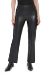 Lyssé Flare Faux Leather Pants In Black