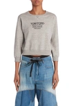 TOM FORD LOGO GRAPHIC COTTON SWEATSHIRT