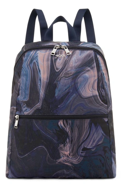 Tumi Voyageur Just In Navy Liquid Print