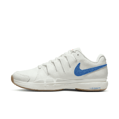 Nike Men's Court Air Zoom Vapor 9.5 Tour Leather Tennis Shoes In White