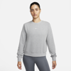 Nike Women's Dri-fit One Crew-neck French Terry Sweatshirt In Grau