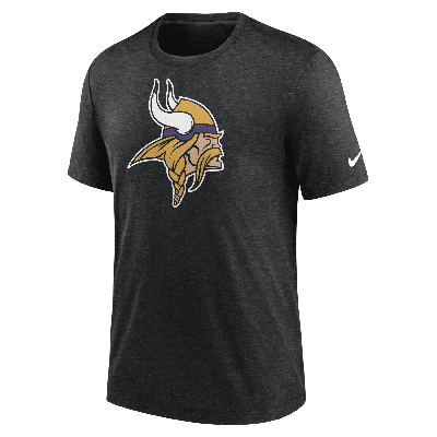 Nike Minnesota Vikings Rewind Logo  Men's Nfl T-shirt In Black