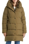 Sam Edelman Hooded Puffer Coat In Green