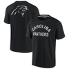 Fanatics Signature Unisex  Black Carolina Panthers Super Soft Short Sleeve T-shirt In Black