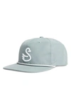 Swannies Dubs Swan Rope Style Golf Hat In Slate