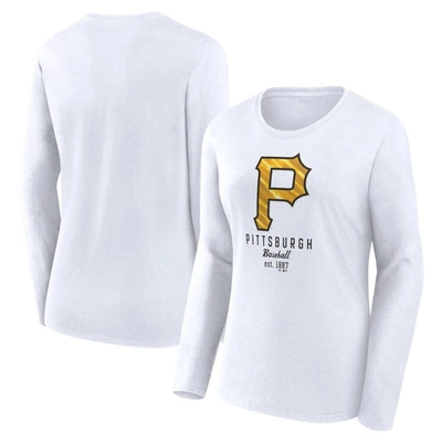 Fanatics Branded  White Pittsburgh Pirates Long Sleeve T-shirt