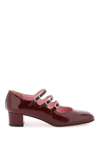 Carel Leather Mary Jane Pumps 40 In Wine