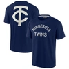 Fanatics Signature Unisex  Navy Minnesota Twins Super Soft Short Sleeve T-shirt In Navy