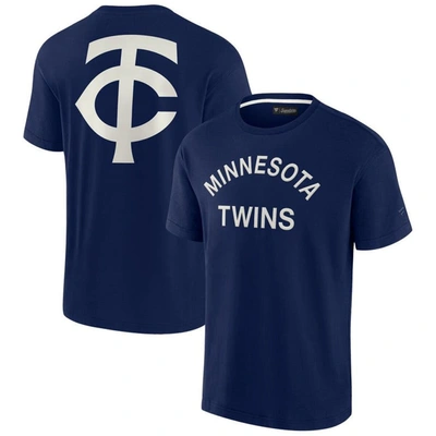 Fanatics Signature Unisex  Navy Minnesota Twins Super Soft Short Sleeve T-shirt