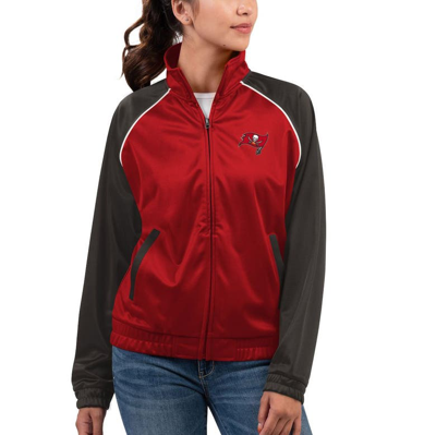 G-iii 4her By Carl Banks Red Tampa Bay Buccaneers Showup Fashion Dolman Full-zip Track Jacket
