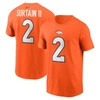 NIKE NIKE PAT SURTAIN II  ORANGE DENVER BRONCOS  PLAYER NAME & NUMBER T-SHIRT