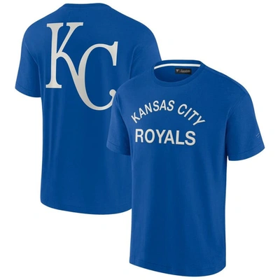 Fanatics Signature Unisex  Royal Kansas City Royals Super Soft Short Sleeve T-shirt