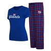 CONCEPTS SPORT CONCEPTS SPORT ROYAL/RED NEW YORK GIANTS ARCTIC T-SHIRT & FLANNEL PANTS SLEEP SET