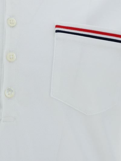 Thom Browne Polo Shirt In White