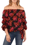 VINCE CAMUTO BALLOON SLEEVE OFF THE SHOULDER TOP