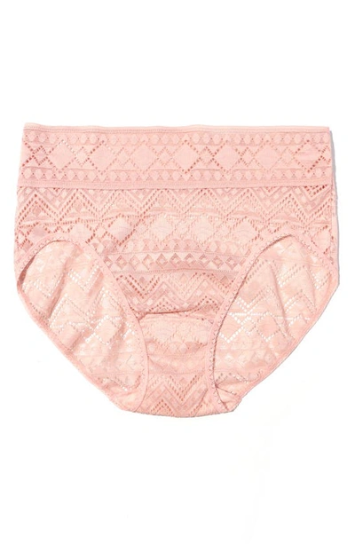 Hanky Panky Gem Lace French Brief In Pink
