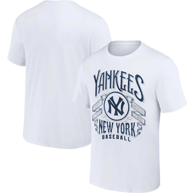 Darius Rucker Collection By Fanatics White New York Yankees Distressed Rock T-shirt