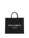Dolce & Gabbana Large Nylon Shopper With Rubberized Logo