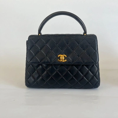 Pre-owned Chanel Black Vintage Kelly Quilted Bag