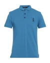 Billionaire Man Polo Shirt Bright Blue Size Xl Cotton