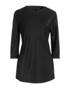 Manila Grace Woman Blouse Black Size 6 Silk