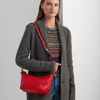 Lauren Ralph Lauren Leather Small Kassie Convertible Bag In Martin Red