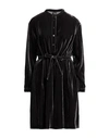 Aspesi Woman Mini Dress Midnight Blue Size 8 Polyester In Grey
