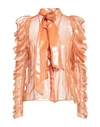 W Les Femmes By Babylon Woman Shirt Orange Size 6 Polyamide