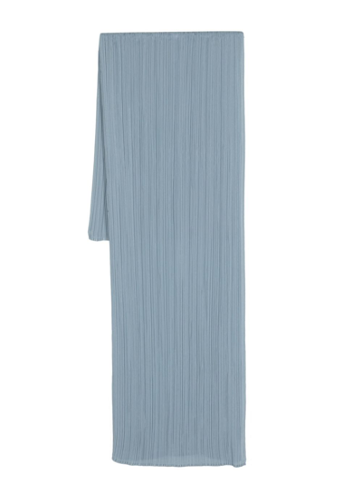 Issey Miyake Pleated Stole In Grey