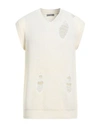 Daniele Alessandrini Homme Man Sweater Ivory Size 44 Wool, Polyamide In White