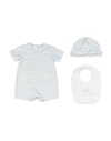 Dolce & Gabbana Newborn Boy Baby Bodysuit Sky Blue Size 0 Cotton In Blue