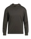 Emporio Armani Man Sweatshirt Military Green Size L Cotton, Modal