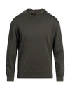 Emporio Armani Man Sweatshirt Military Green Size L Cotton, Modal In Green