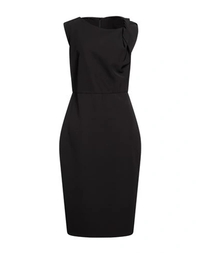 Access Fashion Woman Midi Dress Black Size Xxl Polyacrylic, Elastane