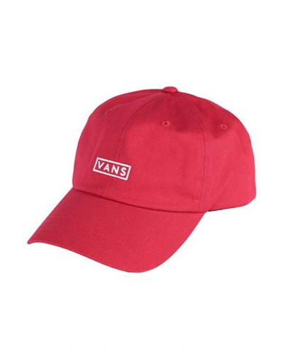 Vans Mn  Curved Bill Jockey Man Hat Red Size Onesize Cotton