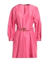 Alberta Ferretti Woman Short Dress Fuchsia Size 4 Silk In Pink
