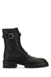 ANN DEMEULEMEESTER ANN DEMEULEMEESTER WOMAN BLACK LEATHER ANKLE BOOTS