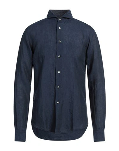Brian Dales Man Shirt Blue Size 15 ½ Linen