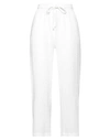 Nu Woman Pants White Size 2 Lyocell, Polyester, Viscose, Elastane In White
