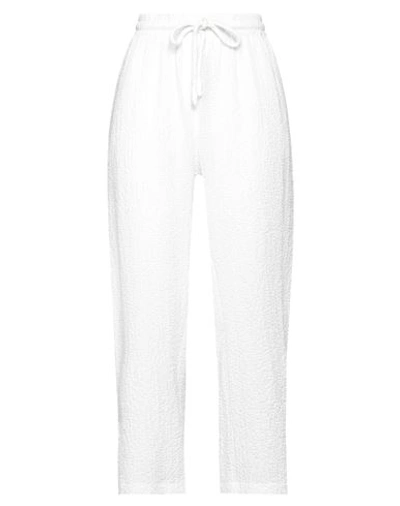 Nu Woman Pants White Size 2 Lyocell, Polyester, Viscose, Elastane