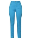 Alberta Ferretti Woman Pants Azure Size 4 Linen, Viscose, Elastane In Blue