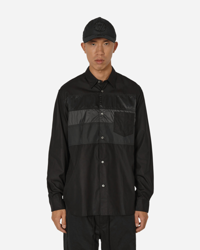 Comme Des Garçons Homme Deux Multi Fabric Shirt In Black