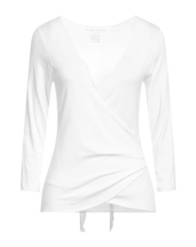 Majestic Filatures Woman T-shirt White Size 2 Viscose, Elastane